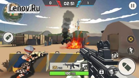 Grand Battle Island: Pixel Multiplayer Shooter 3D v 1.0.0 Mod (Lots of gold coins)