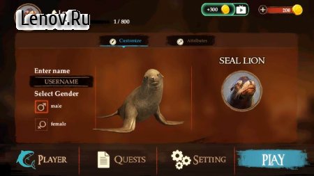 The Sea Lion v 1.0.3 Mod (A lot of gold coins/No Ads)