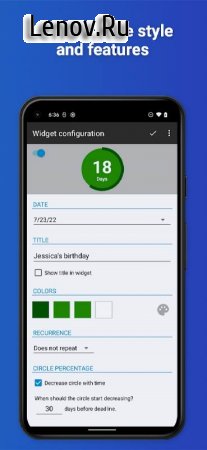 Countdown Widget v 2.0.4 Mod (Premium)