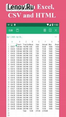 Timesheet - Work Hours Tracker v 12.3.2-inApp Mod (Unlocked)