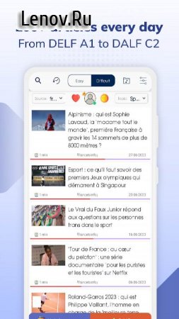 TODAI: Learn French by news v 1.0.1 Mod (Premium)