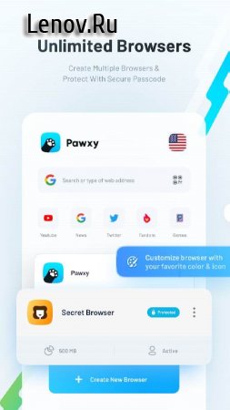 Pawxy: Fast VPN & Browser v 1.4.3 Mod (Premium)
