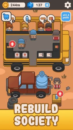 Idle Outpost: Tycoon Clicker v 0.10.31 Mod (Lots of diamonds)