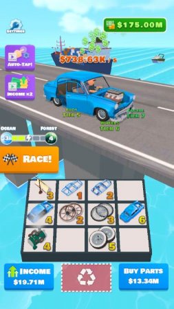 Idle Racer — 3D машины и гонки v 0.9.99.14 Мод (Много денег)