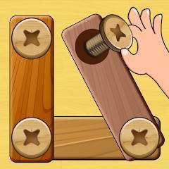 Wood Nuts & Bolts Puzzle v 4.3 (Mod Money)