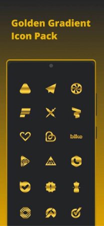 Golden Gradient - Icon Pack v 3.4  ( )