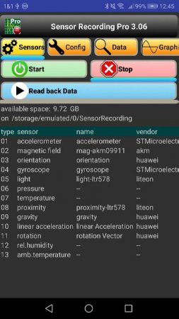 Sensor Recording Lite v 9.34 Mod (Unlocked)