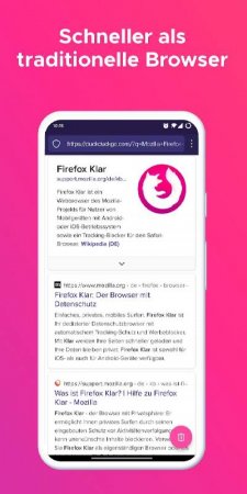 Firefox Klar Browser v 125.0  ( )