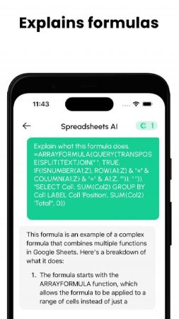Spreadsheets AI: Formula Bot v 1.3.4 Mod (Unlocked)