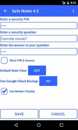 Safe Notes Pro Secure NotePad v 4.9.8  ( )