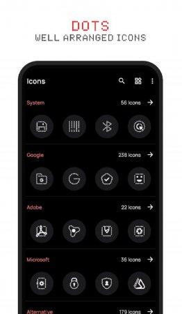 Dots : Nothing Icon pack v 1.0.2  ( )